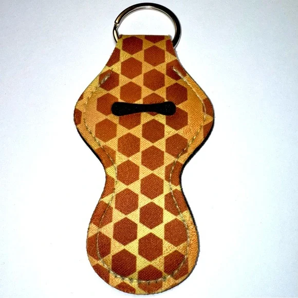 NWOT-Colorful Lip Balm Holder Keychains (5) - Picture 6 of 7